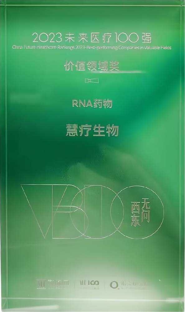 未來醫(yī)療100強價值領域獎